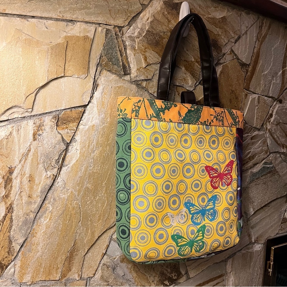 Desigual vintage stand out colourful Tote Bag - perfect for spring and summer - Picture 10 of 16